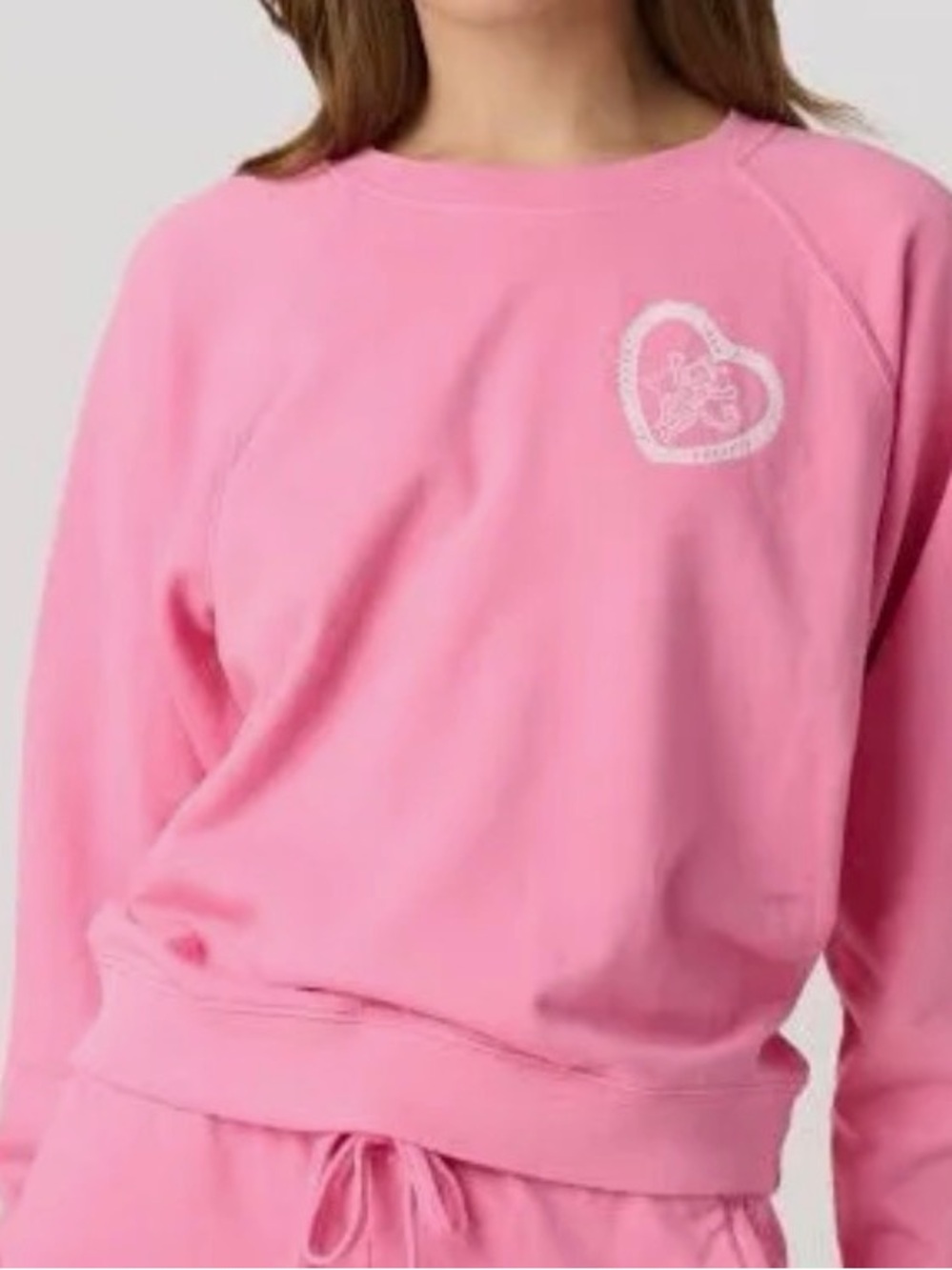 LoveShackFancy X Roller Rabbit Pink Crewneck Sweatshirt